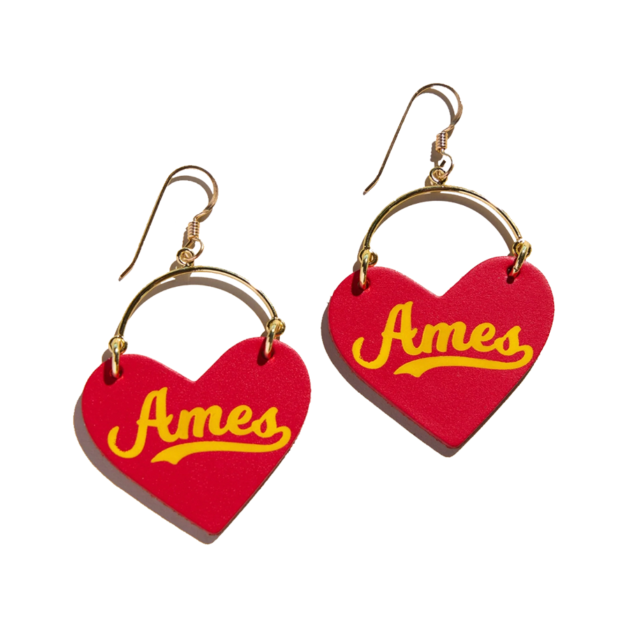 Iowa State Cyclones Nickel & Suede Jewelry