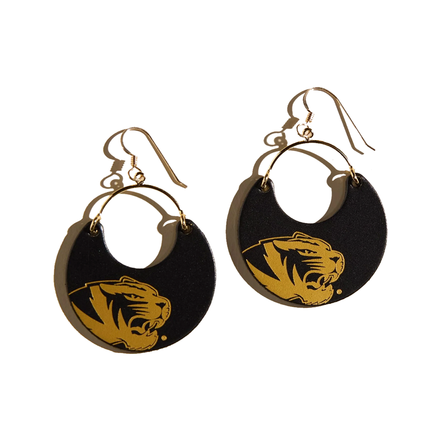 Missouri Tigers Nickel & Suede Jewelry
