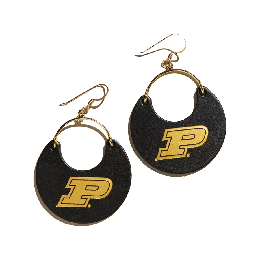 Purdue Boilermakers Nickel & Suede Jewelry