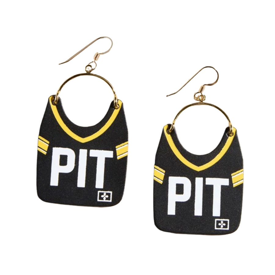 Pittsburgh Steelers Nickel & Suede Jewelry
