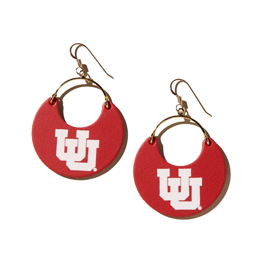 Utah Utes Nickel & Suede Jewelry