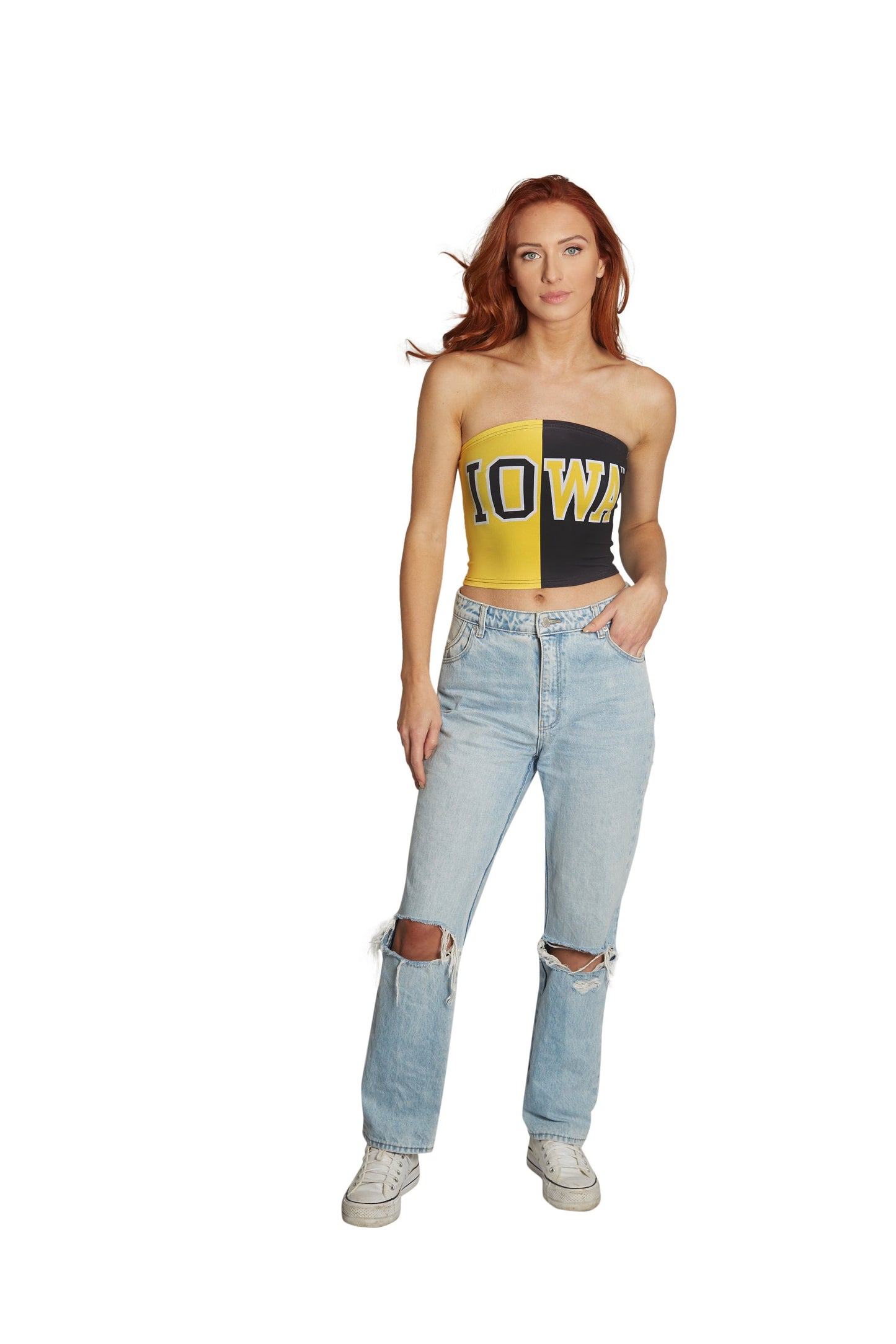 Iowa Hawkeyes Two Tone Tube Top