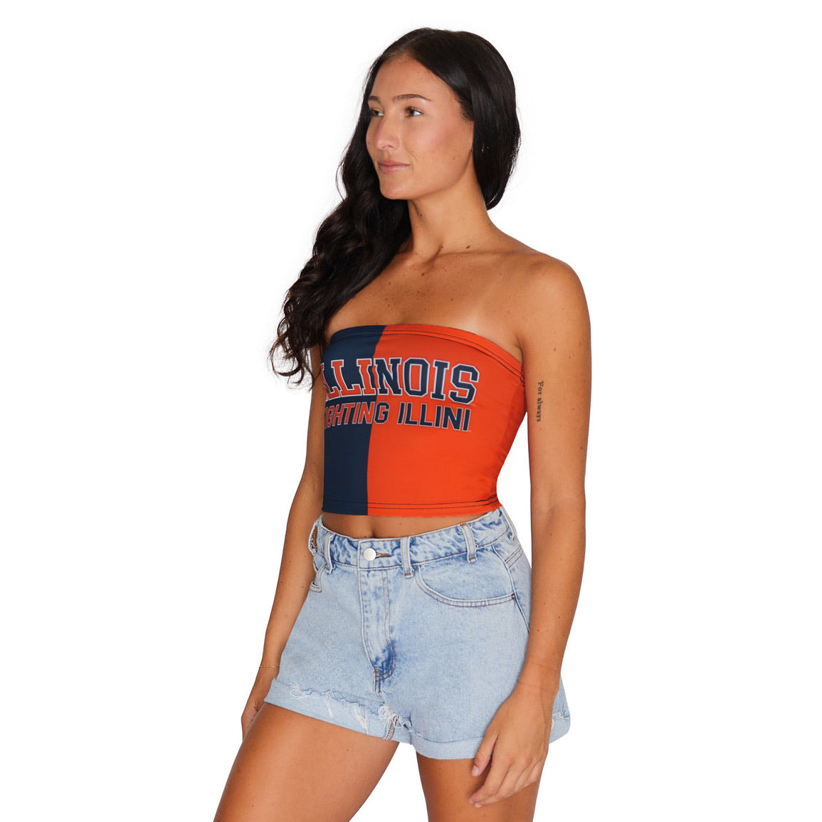 Illinois Fighting Illini Two Tone Tube Top