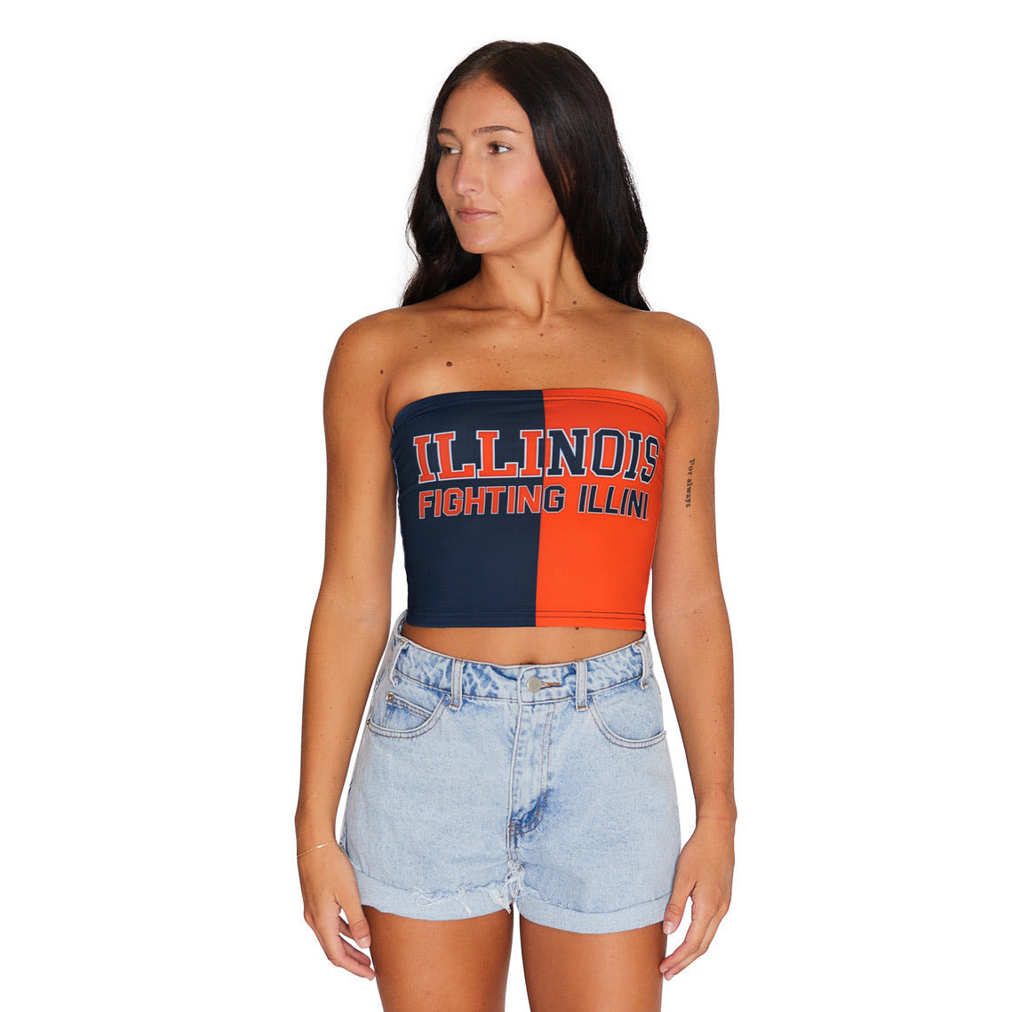 Illinois Fighting Illini Two Tone Tube Top
