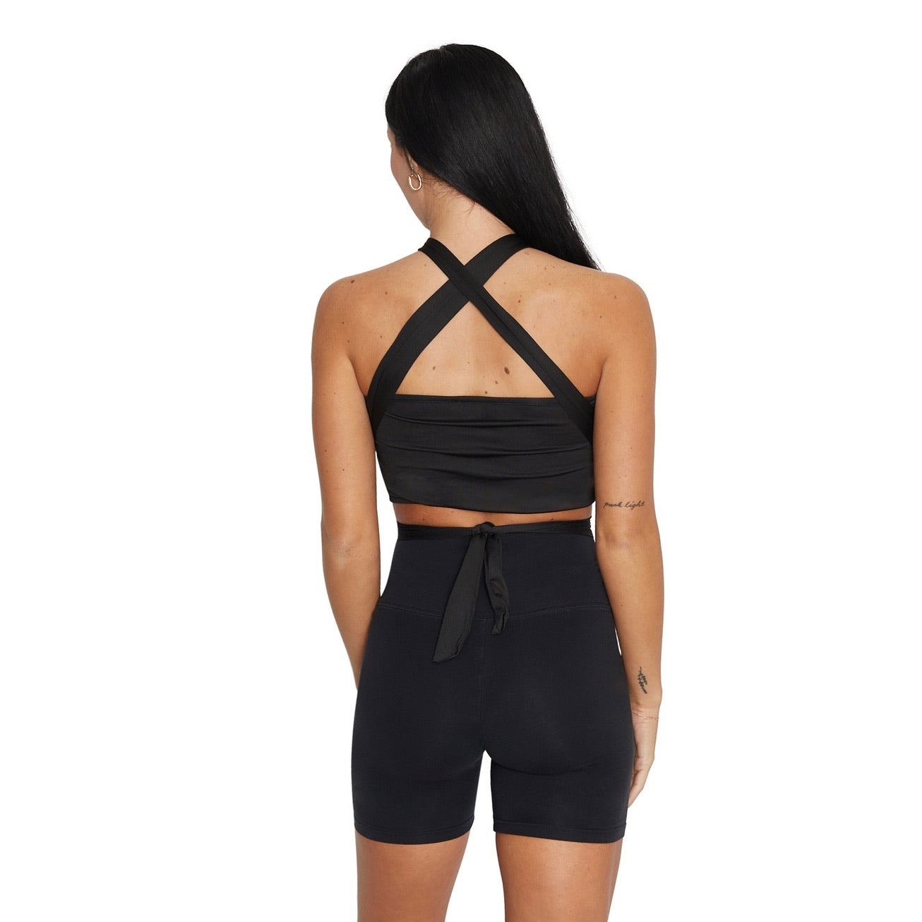 LSU Lips Black Multi Way Bandeau Top