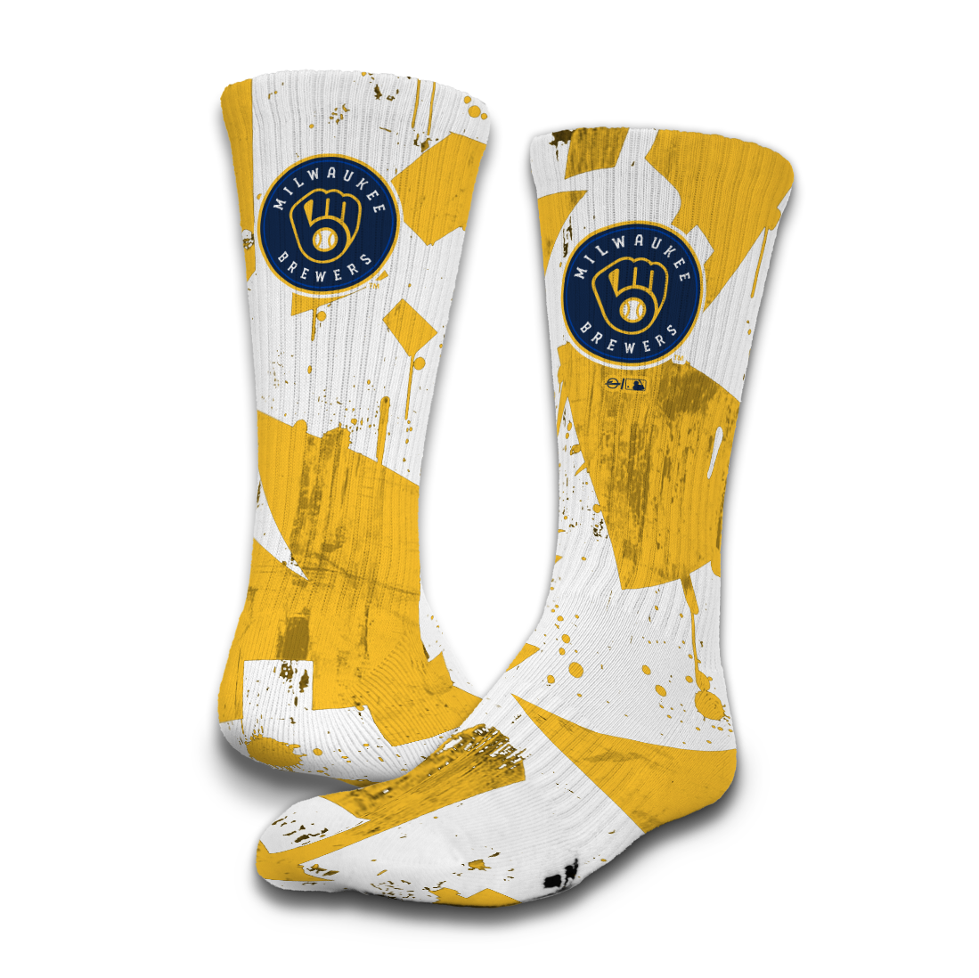 Milwaukee Brewers Grunge Socks