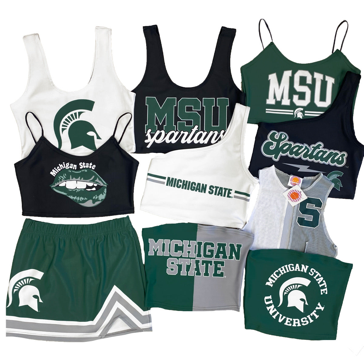 Michigan State Crop Tank Top