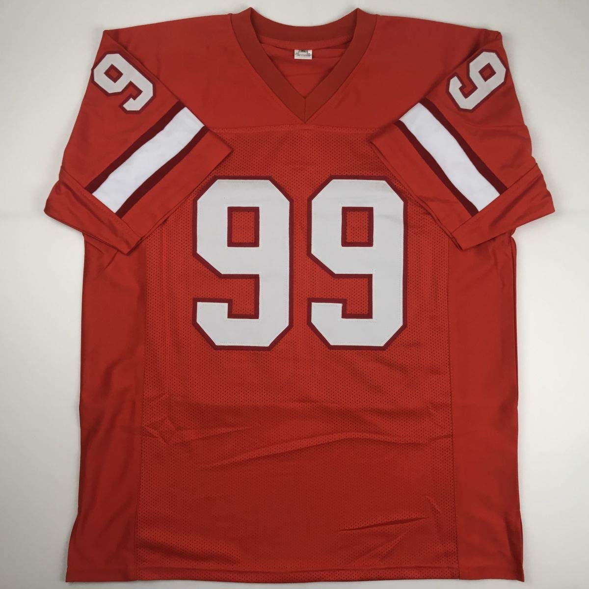 Autographed/Signed Warren Sapp Tampa Bay Orange Retro Football Jersey PSA/DNA COA
