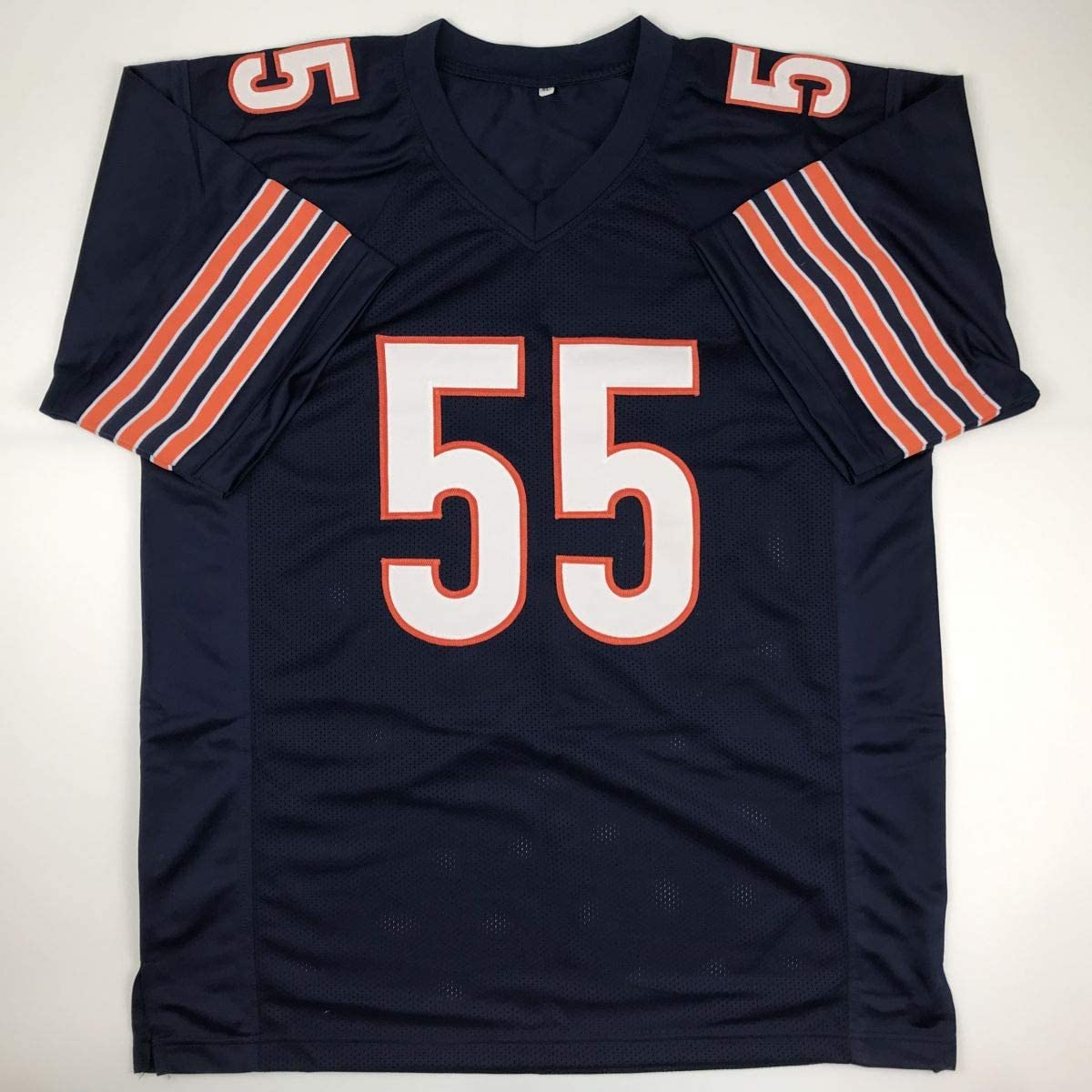 Autographed/Signed Lance Briggs Chicago Blue Football Jersey Beckett BAS COA
