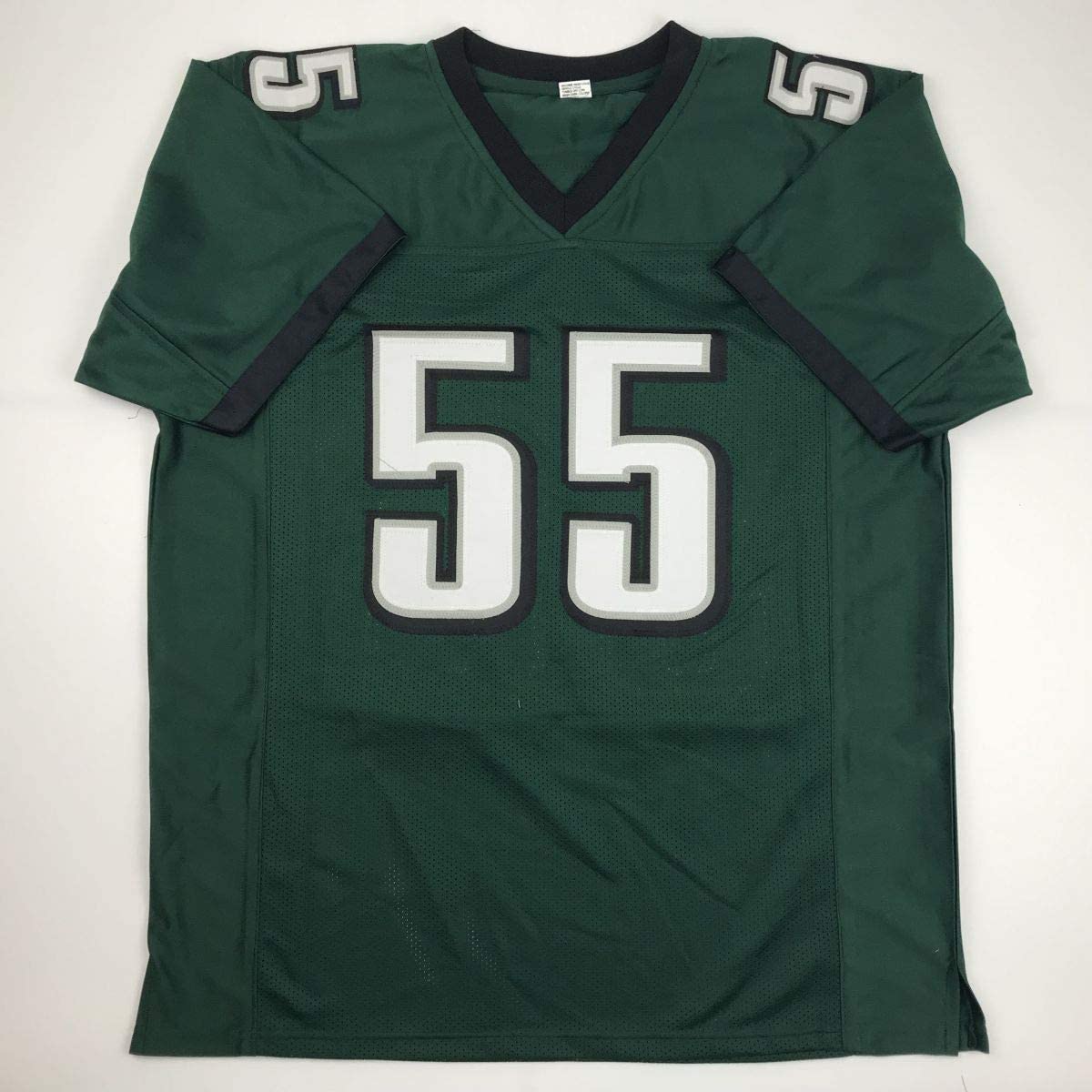 Autographed/Signed Brandon Graham Philadelphia Green Football Jersey Beckett BAS COA