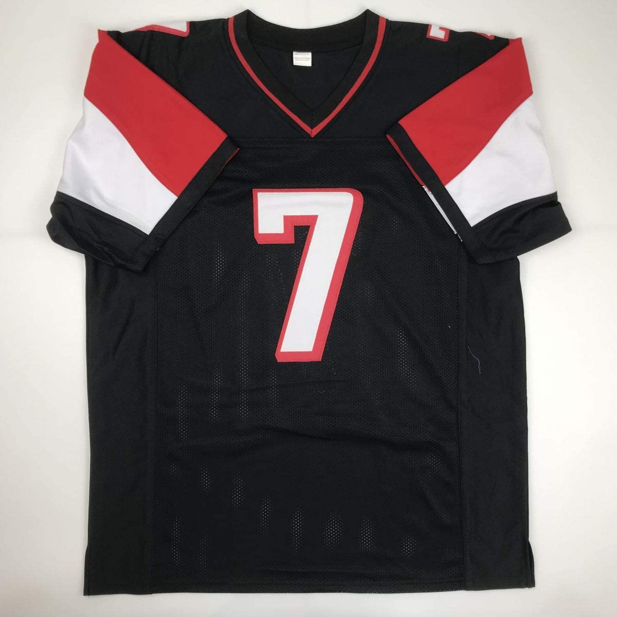 Autographed/Signed Michael Mike Vick Atlanta Black Football Jersey PSA/DNA COA