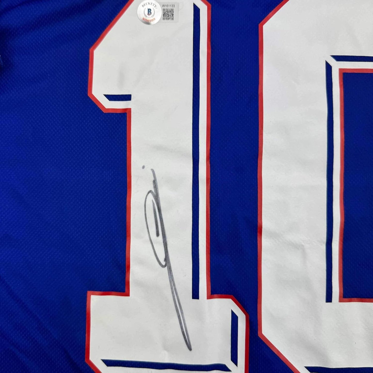 Framed Autographed/Signed Zinedine Zidane 35x39 France French National Team Blue Soccer Jersey Beckett BAS COA