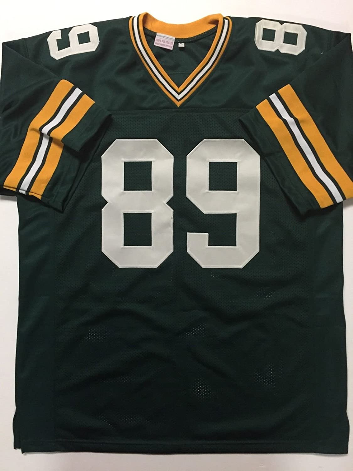 Autographed/Signed Dave Robinson HOF 13 Green Bay Green Football Jersey JSA COA