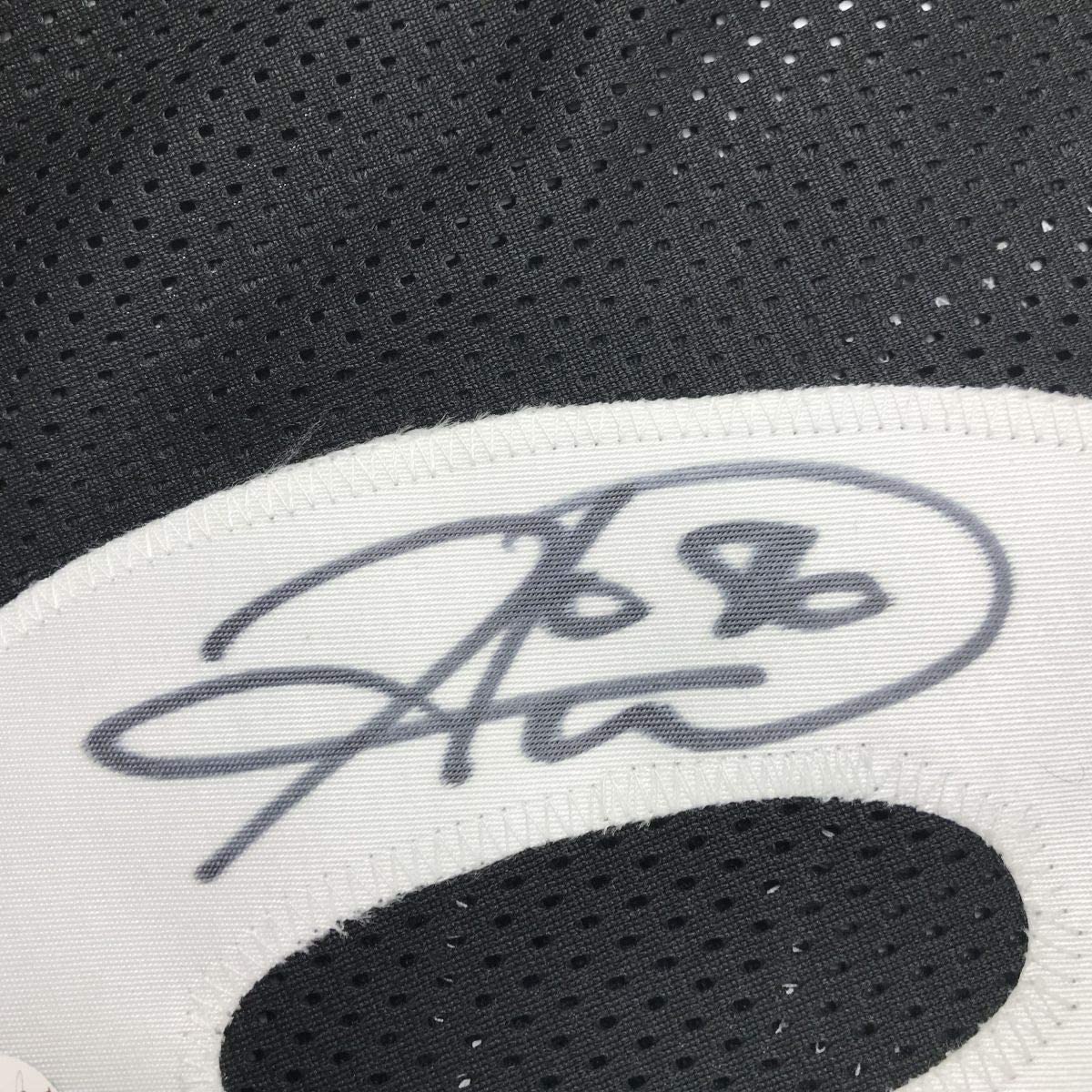 Autographed/Signed Hines Ward Pittsburgh Black Football Jersey JSA COA