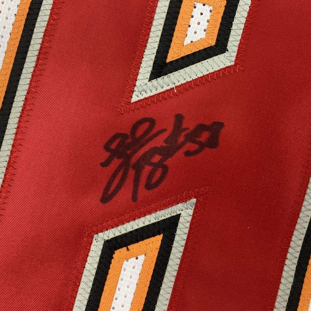 Framed Autographed/Signed Shaquil Barrett 35x39 Tampa Bay White Football Jersey PSA/DNA COA
