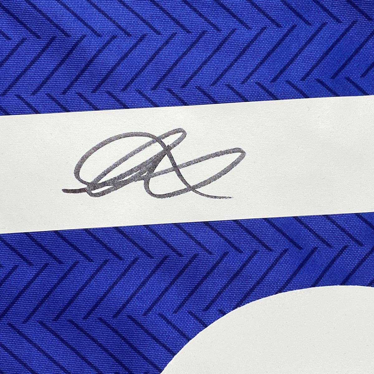 Autographed/Signed Mason Mount Chelsea FC Blue Soccer Futbol Jersey Beckett BAS COA #2