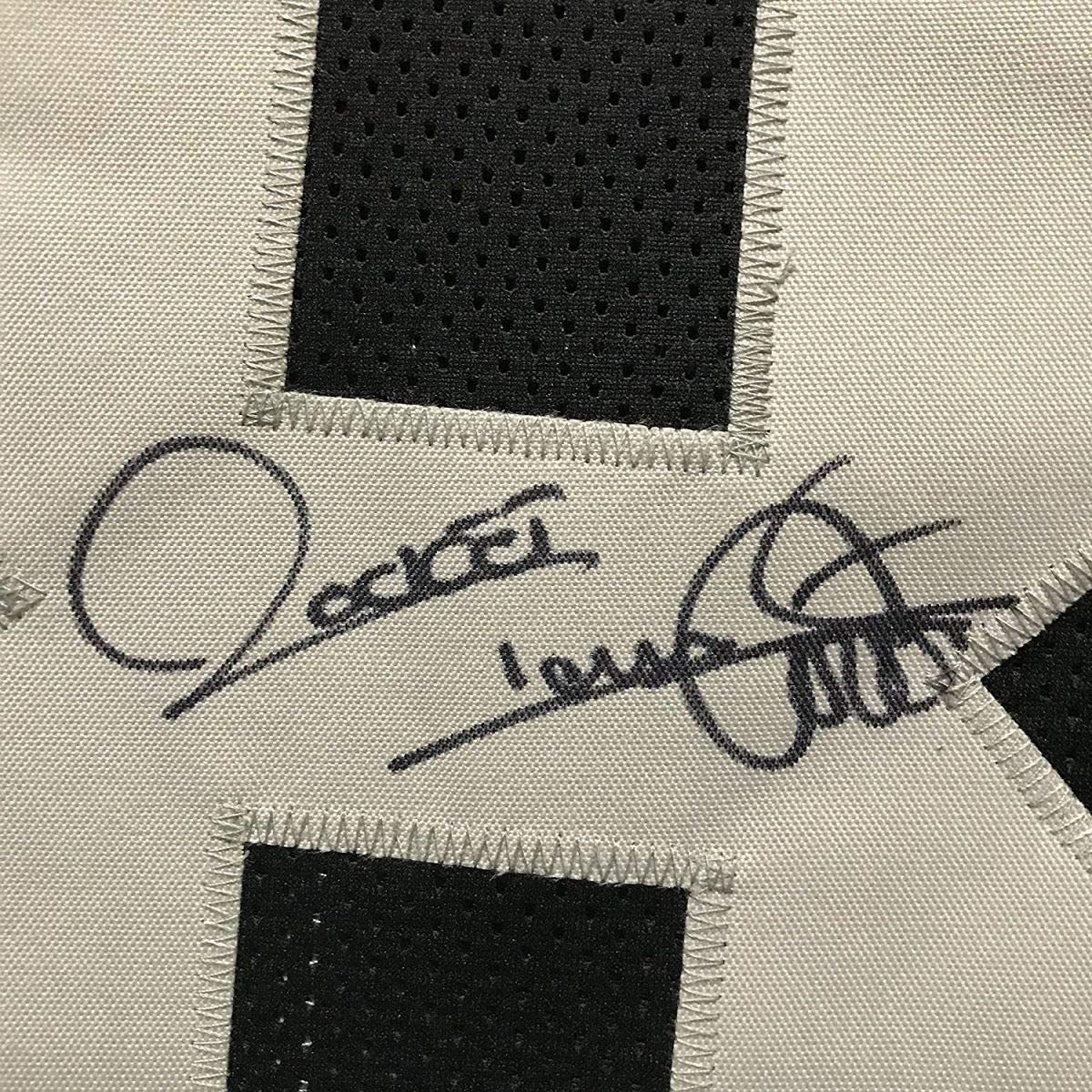 Framed Autographed/Signed Raghib Rocket Ismail 35x39 Oakland Raiders Black Football Jersey JSA COA