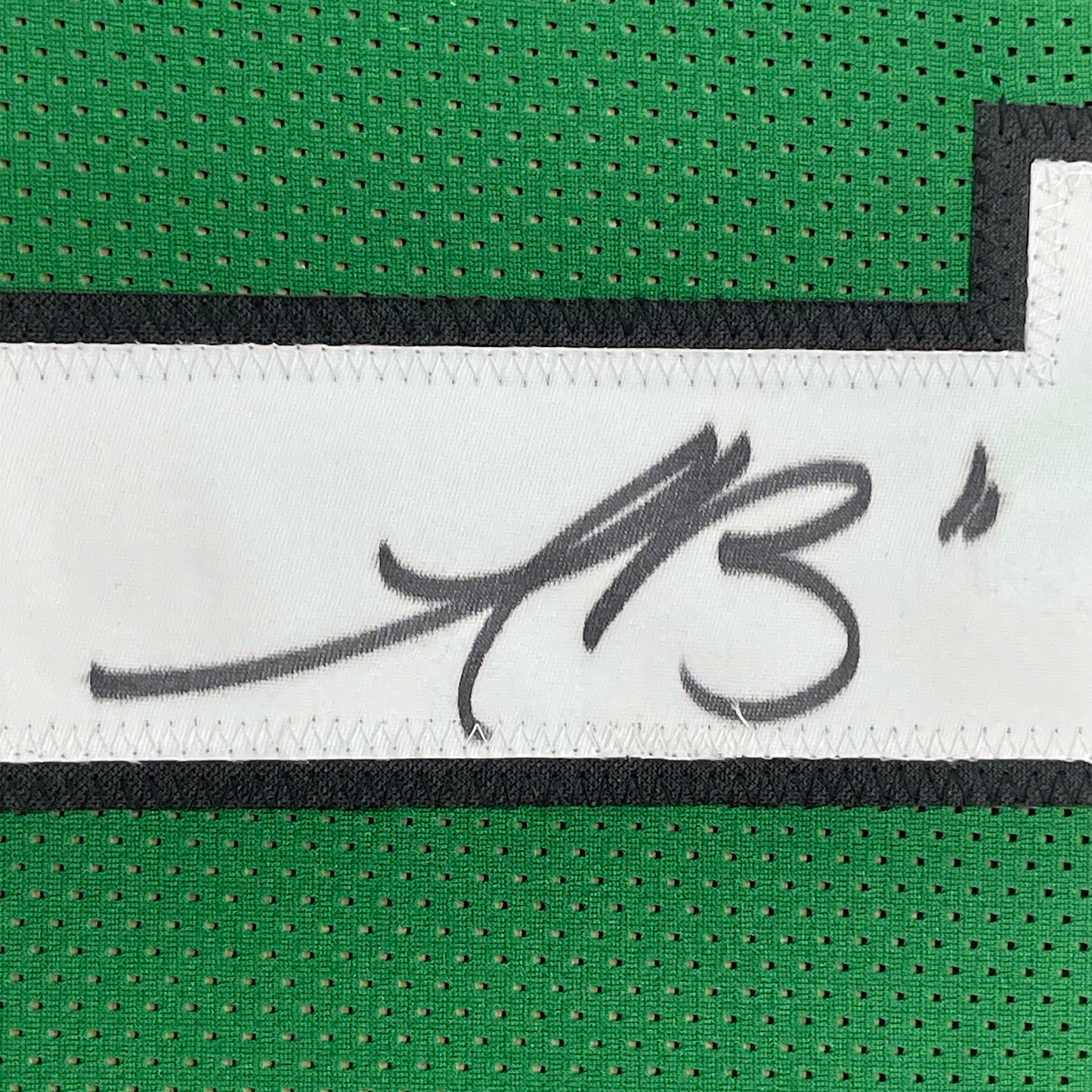 Framed Autographed/Signed AJ A.J. Brown 35x39 Philadelphia Kelly Green Football Jersey JSA COA