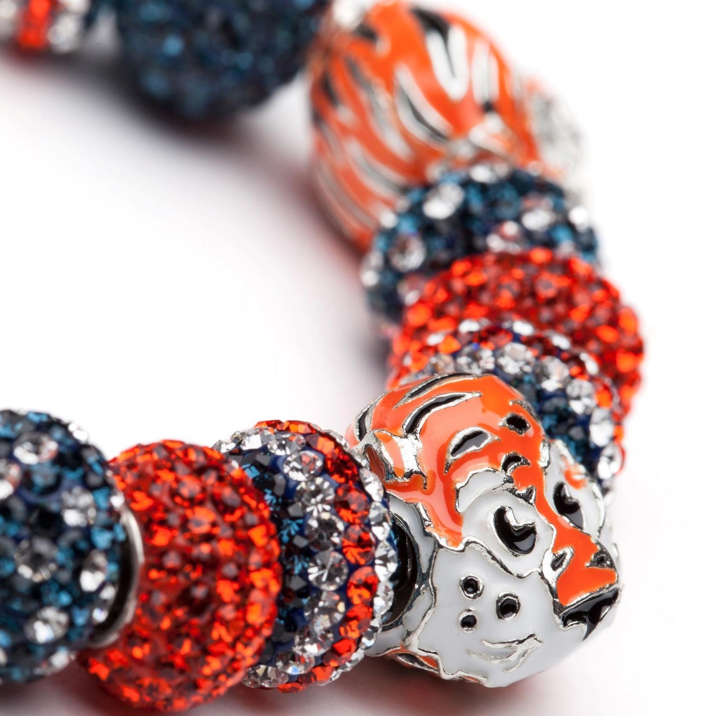 Auburn Bead Charm - Aubie Tiger