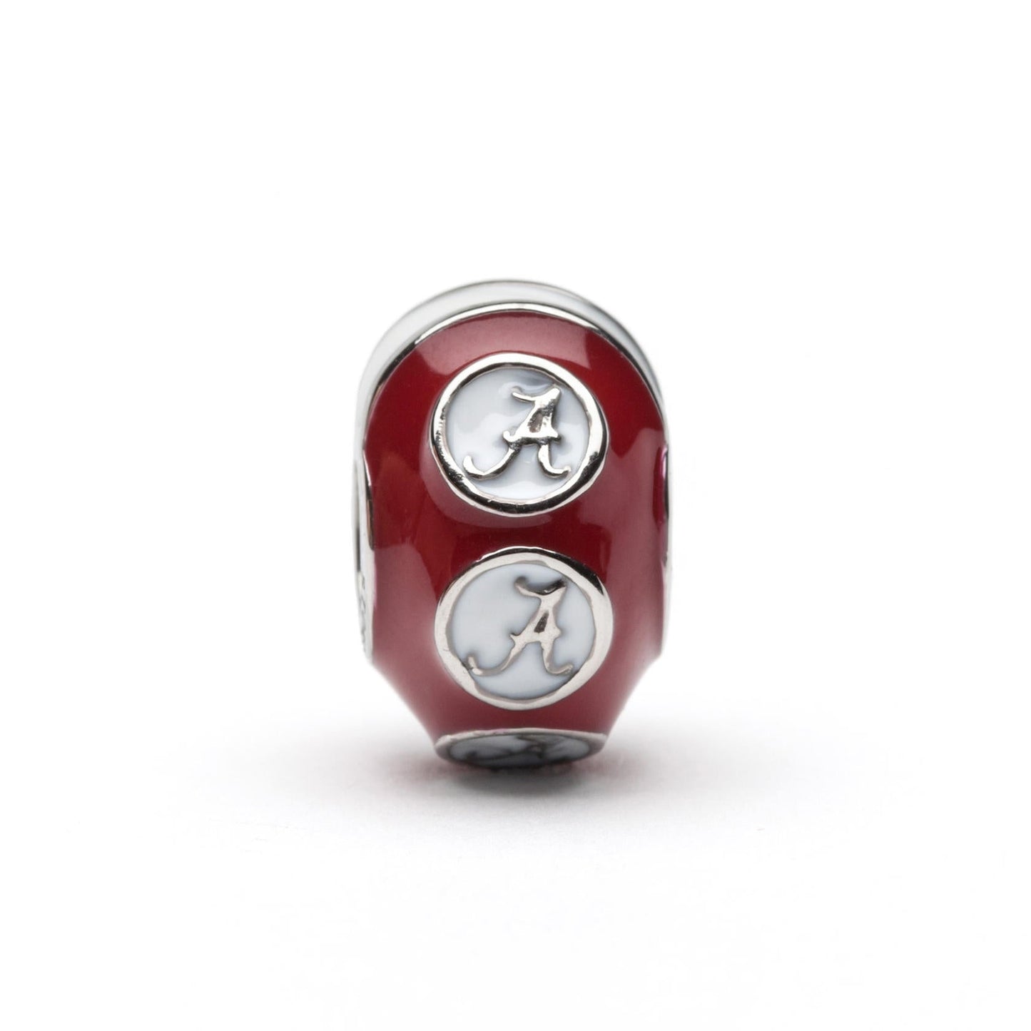 Alabama Bead Charm - Crimson Logo Stripe