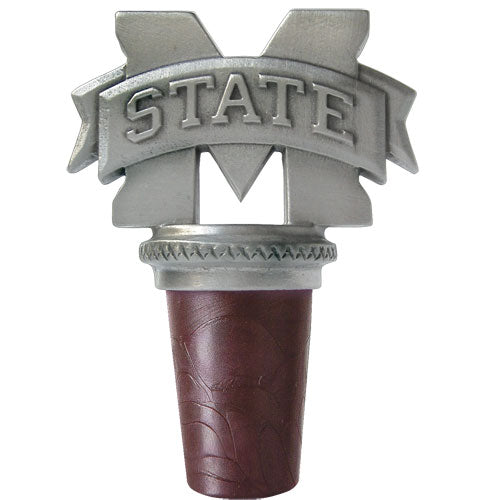 Mississippi State University "M" Logo Bottle Stopper