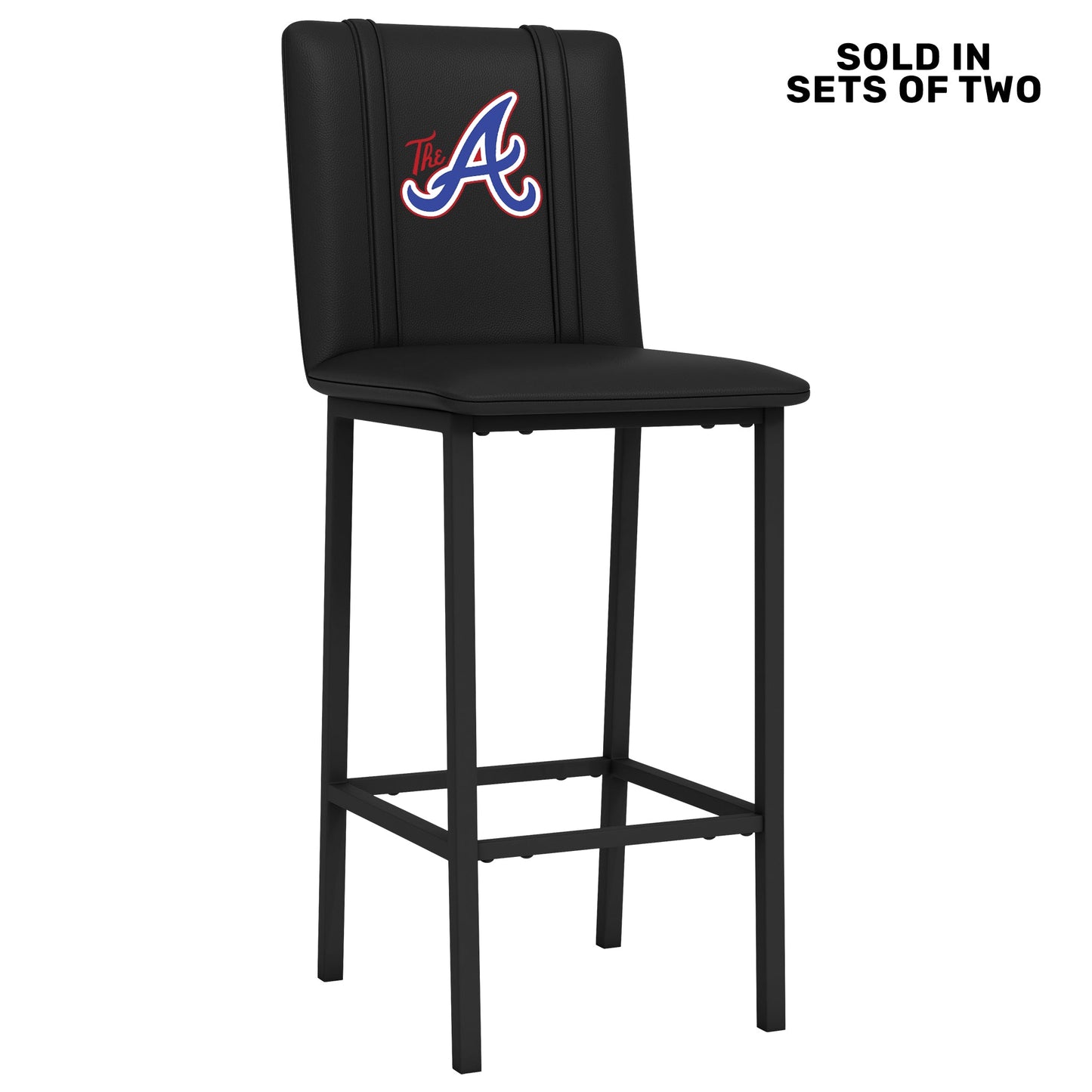 Bar Stool 500 with Atlanta Braves City Connect The A Logo Set of 2