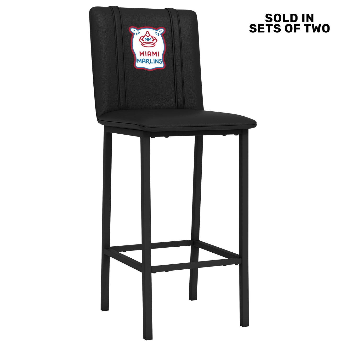 Bar Stool 500 with Miami Marlins City Connect Secondary Logo Set of 2
