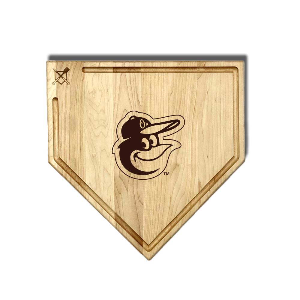Baltimore Orioles Home Plate Cutting Boards | Multiple Sizes | Multiple Designs