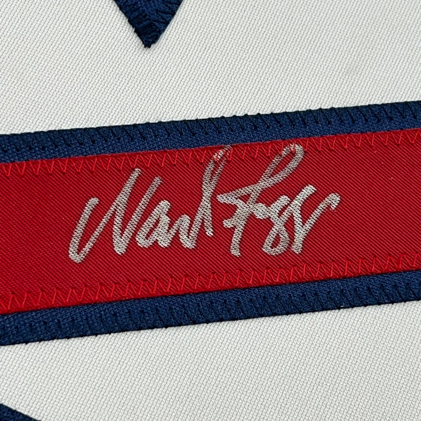 Framed Autographed/Signed Wade Boggs 35x39 Boston White Baseball Jersey JSA COA