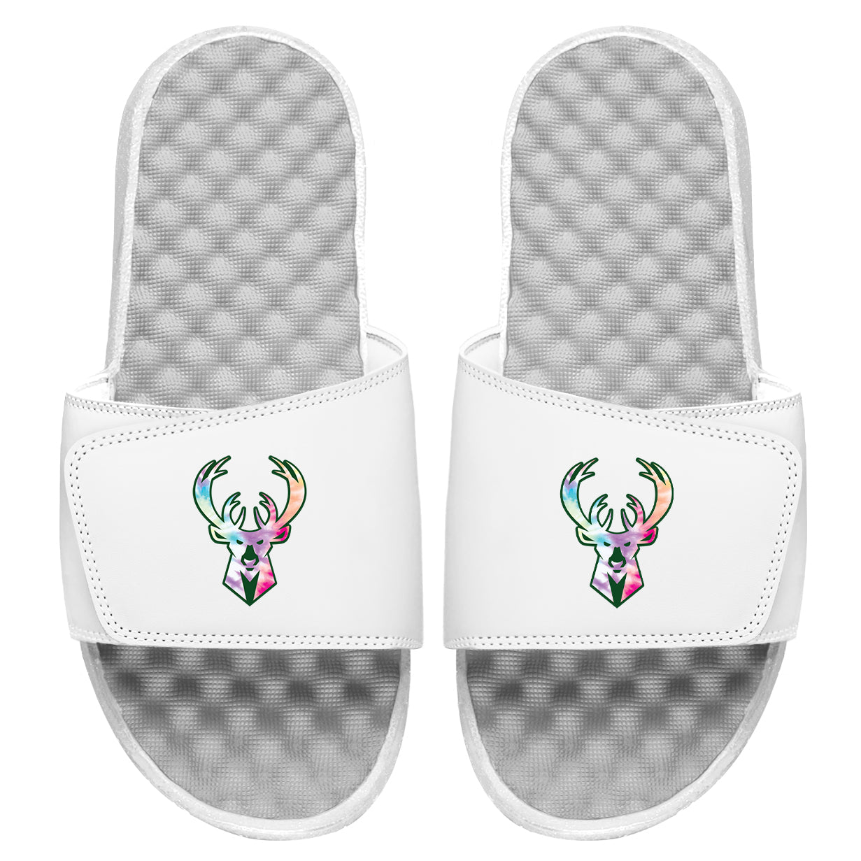 Milwaukee Bucks Tie Dye Clip Slides