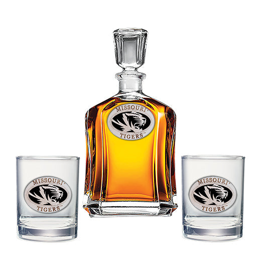 Missouri Capitol Decanter with 2 Glasses