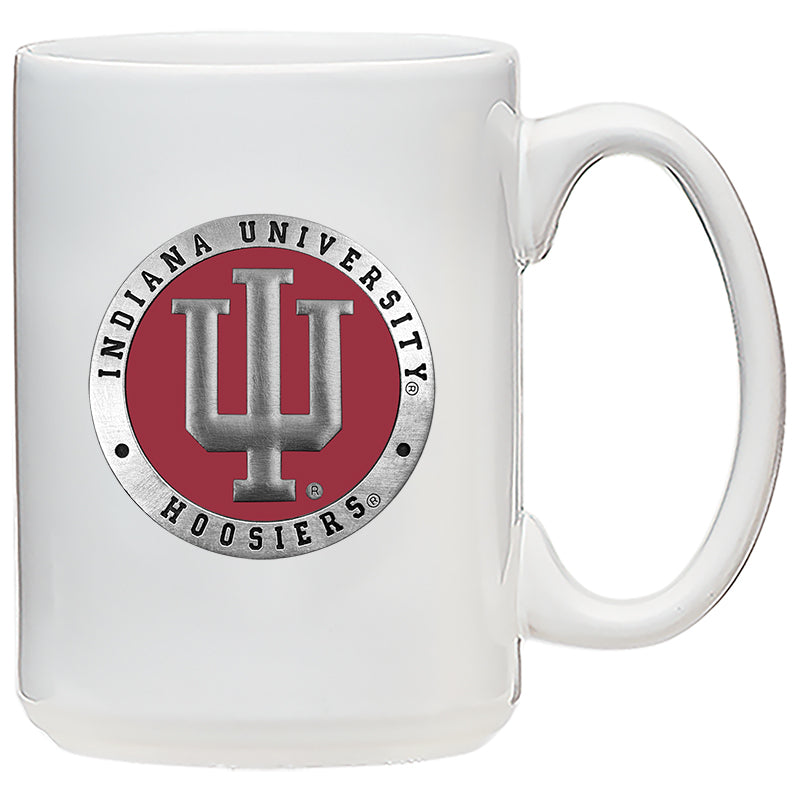 Indiana University Coffee Mug (Clear, White and Red)