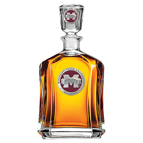Mississippi State University Bulldogs "M" Logo Capitol Decanter