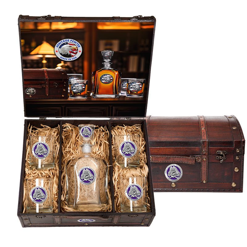 East Carolina University Capitol Decanter Chest Set