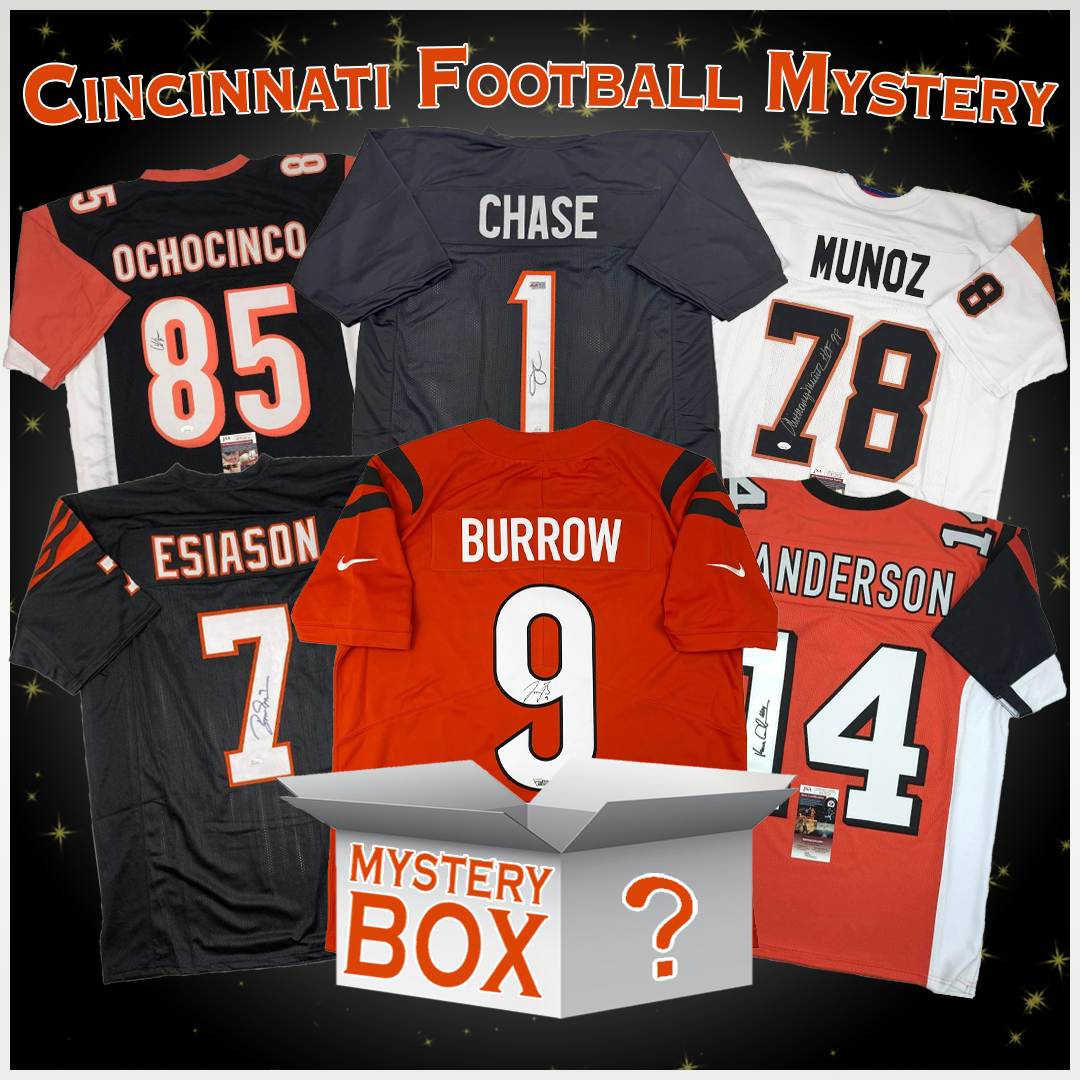 Autographed/Signed Cincinnati Football Jersey Mystery Box with PSA JSA or Beckett COA