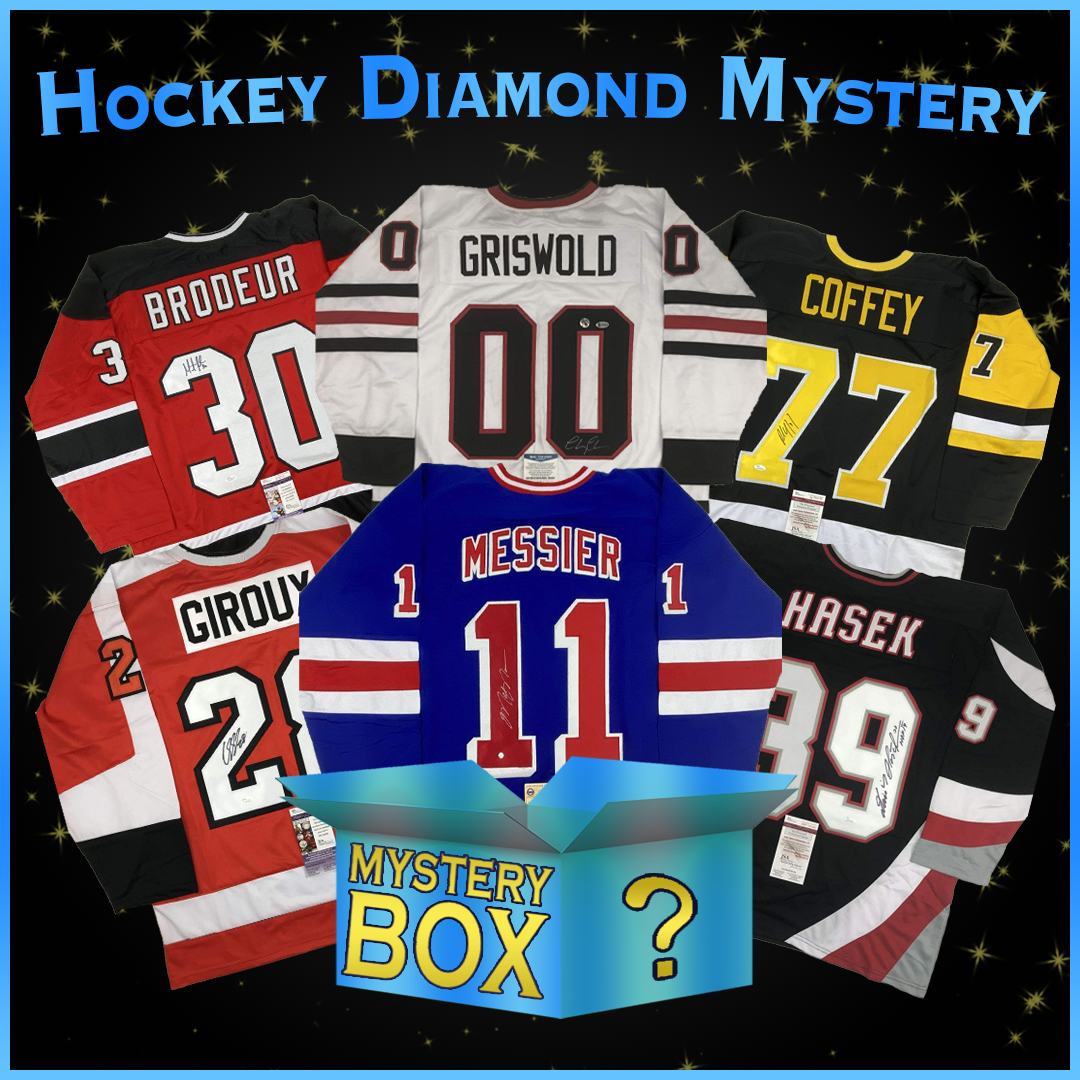 Autographed/Signed Hockey DIAMOND Series 1 Jersey Mystery Box with PSA JSA or Beckett COA
