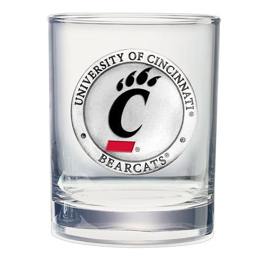 University of Cincinnati Double Old Fashioned Glass