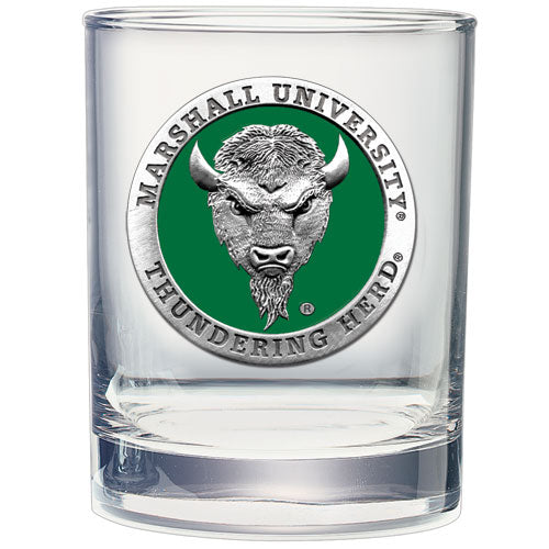 Marshall University Double Old Fashioned Glass