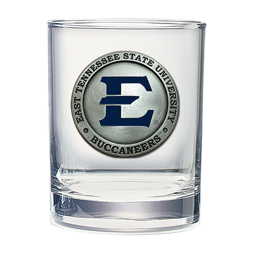 East Tennessee State University Double Old Fashioned Glass
