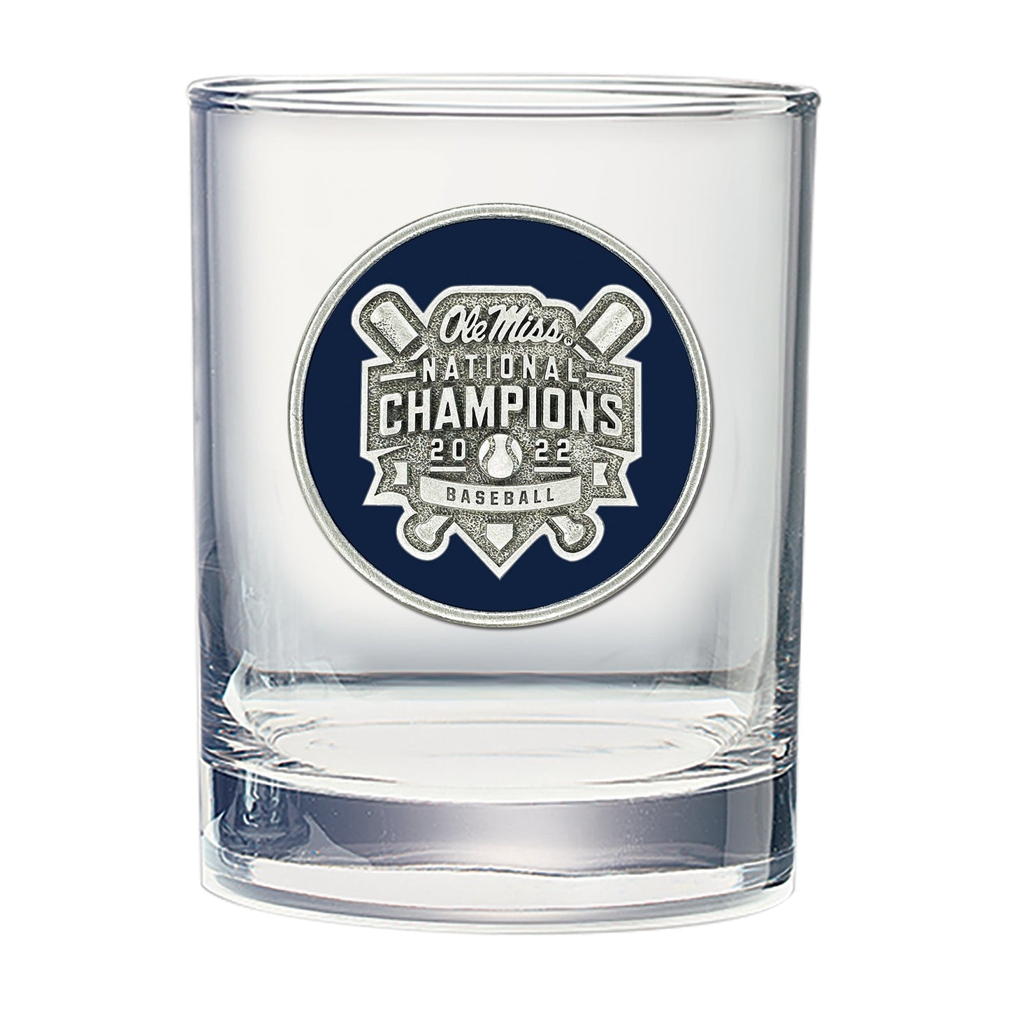 Ole Miss Baseball National Champions 2022 Double Old Fashioned Glass