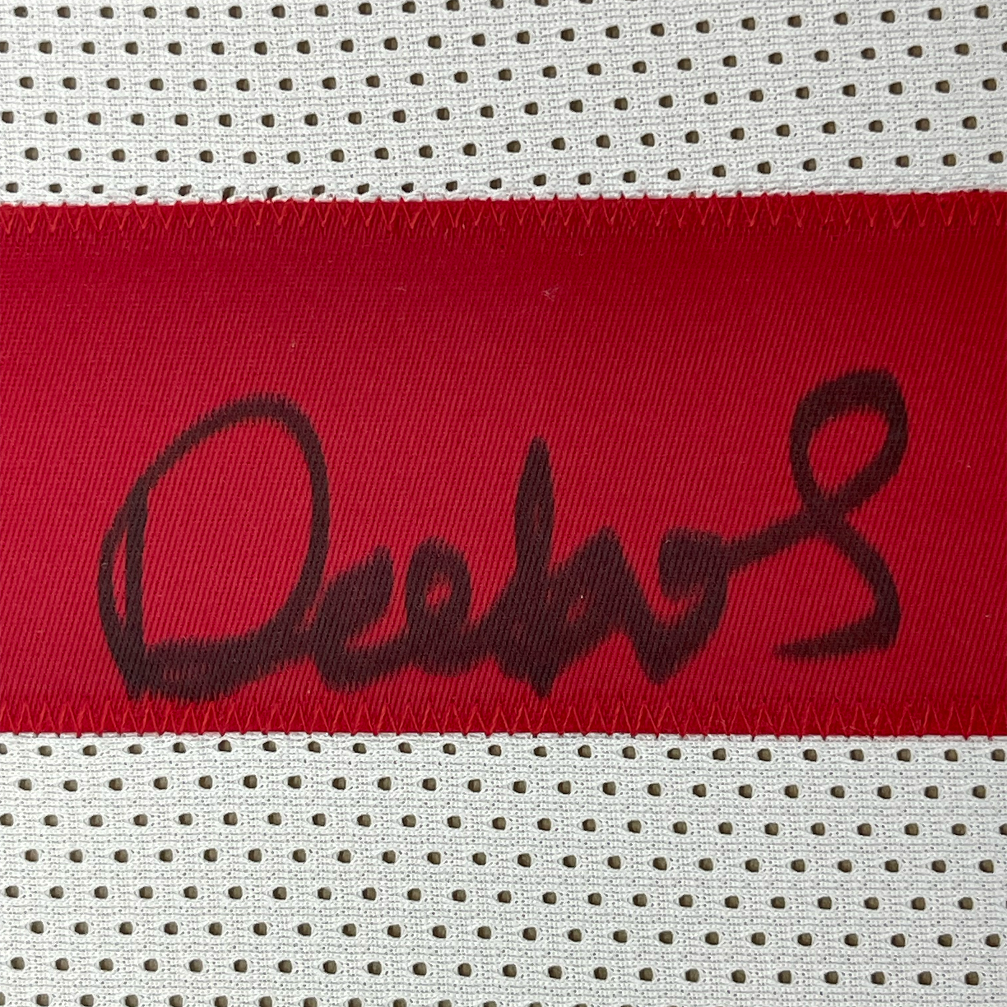 Framed Autographed/Signed Deebo Samuel 35x39 San Francisco White Football Jersey JSA COA