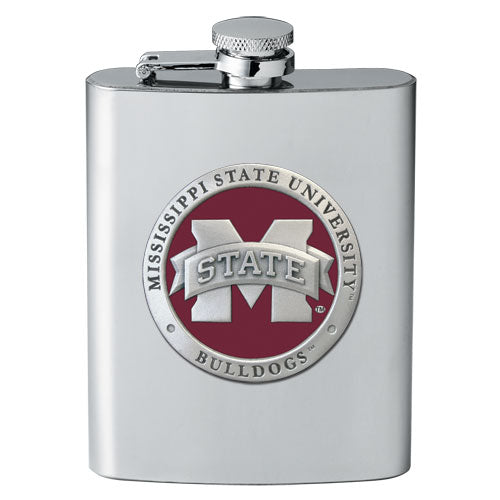 Mississippi State University Bulldogs "M" Logo Flask