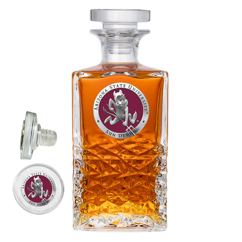 Arizona State University Sparky Logo Heritage Decanter