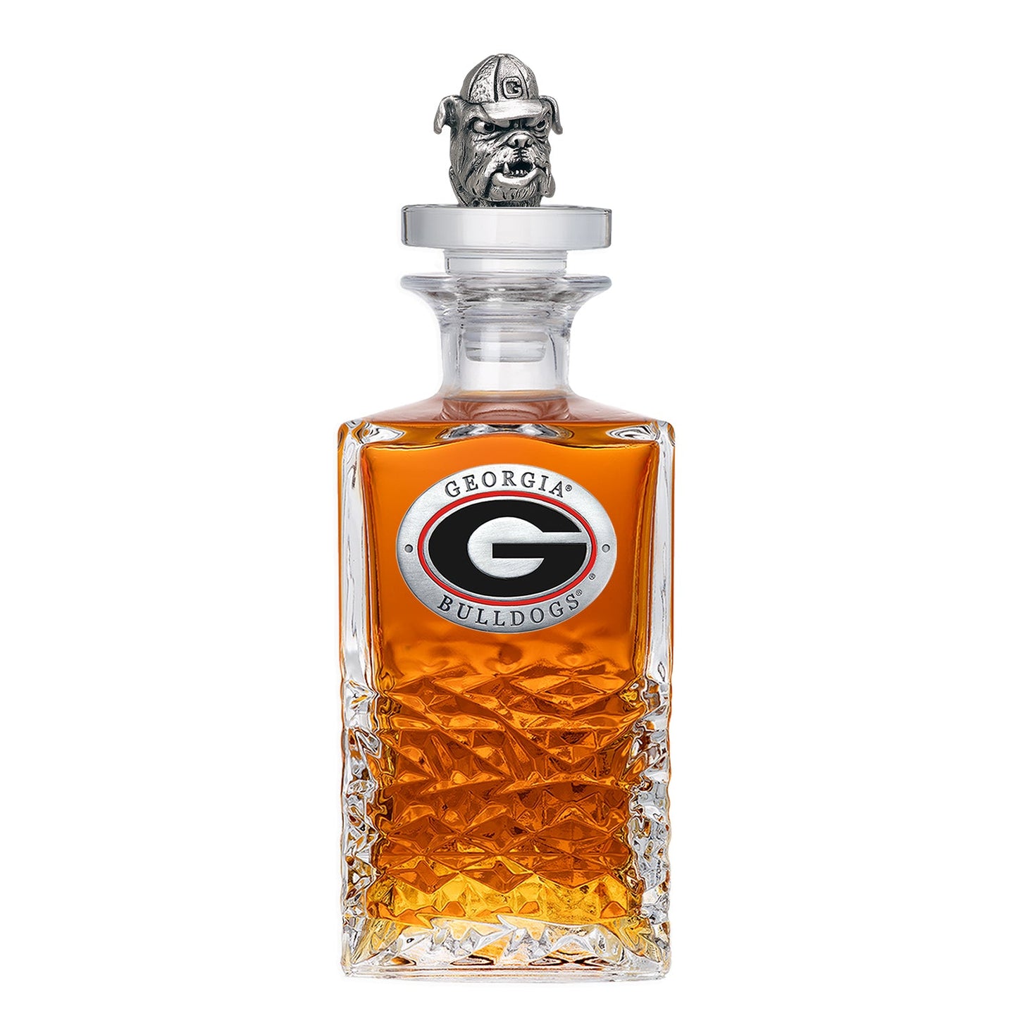 University of Georgia Heritage Decanter with 3D Top