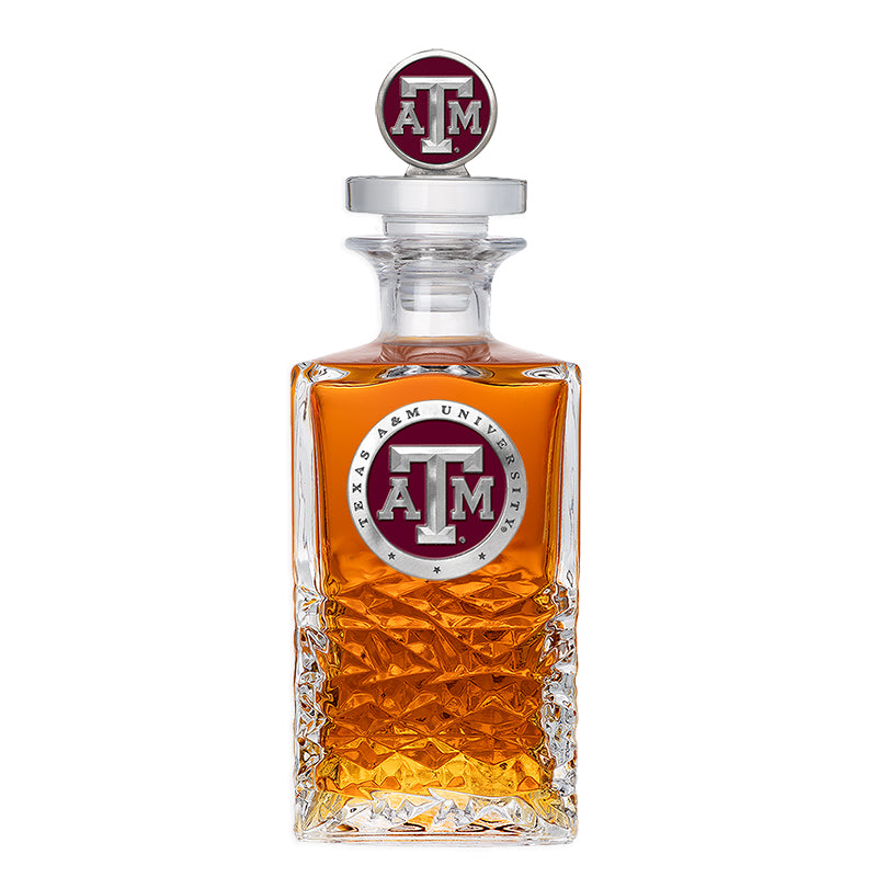 Texas A&M University Heritage Decanter with 3D Top