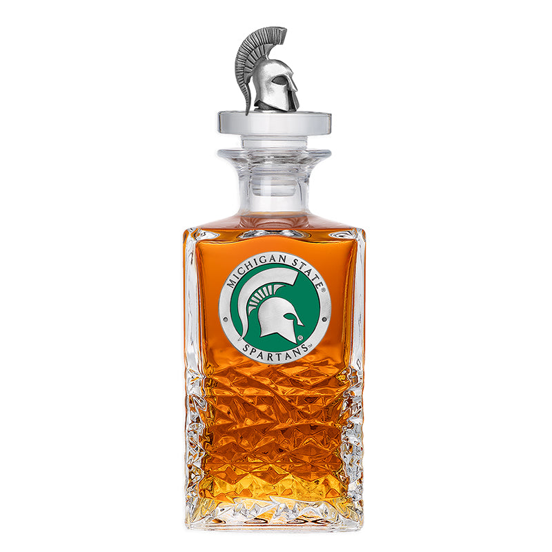 Michigan State University Heritage Decanter with 3D Top