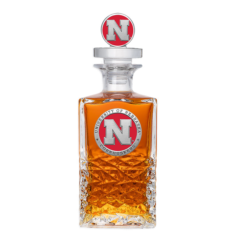 University of Nebraska Heritage Decanter with 3D Top