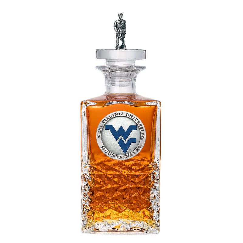 West Virginia University Heritage Decanter with 3D Top