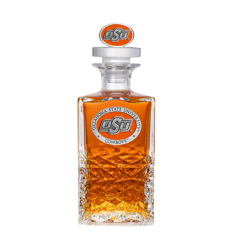 Oklahoma State University Heritage Decanter with 3D Top