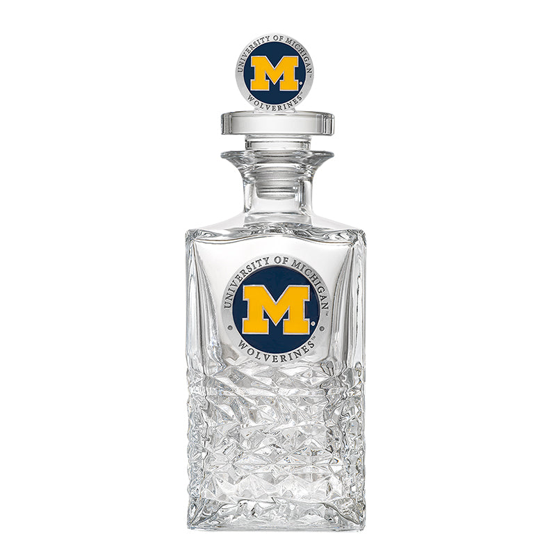 University of Michigan Heritage Decanter with 3D Top